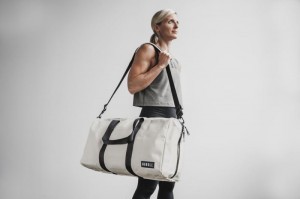 Nobull Waxed Canvas Duffle Taschen Damen Weiß | QBVI-75983